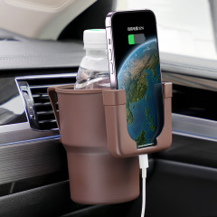 車の吹き出し口の水のコップの棚の多機能の飲み物の棚の車の携帯電話のスタンドの収納箱のゴミ箱の用品