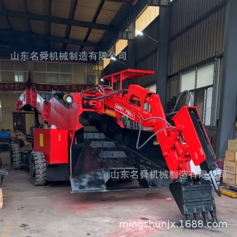 井下巷道挖掘扒渣机 煤矿防爆挖掘式装载机 实心轮胎扒矿机