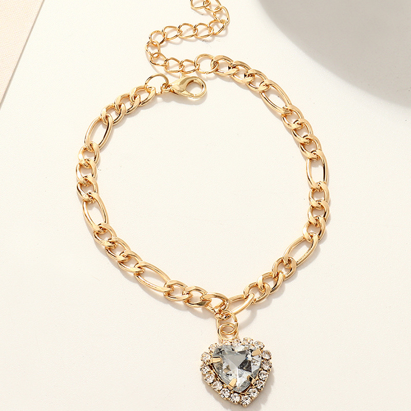 Bracelet En Zircon D&#39;amour De Diamant De Mode Simple display picture 8