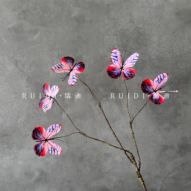 둥근 나비 - 연한 주황색 - YX