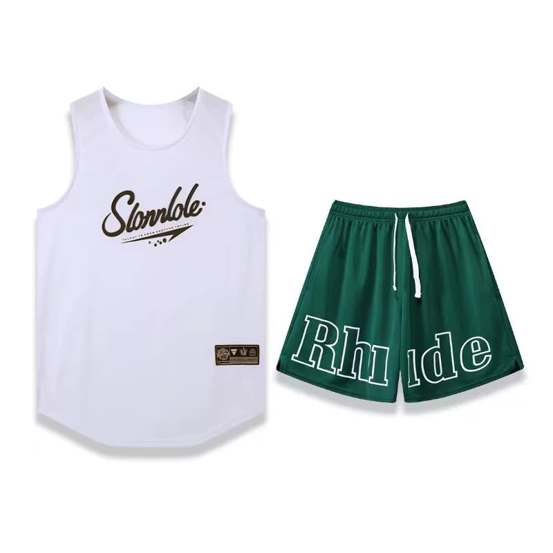 Летний американский баскетбол спортивный жилетка топ шорты костюм для мужчин и женщин 2301