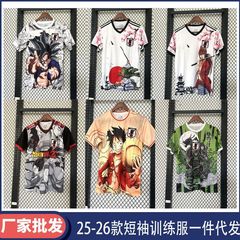 25-26款纽卡斯阿森纳日本动漫特别版城市T恤训练足球短袖卡通球衣