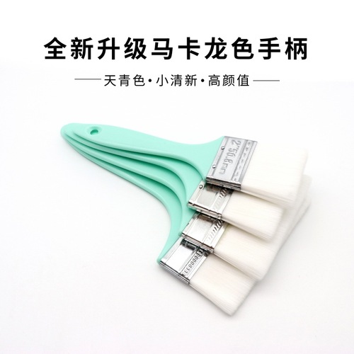 Water silk brush, water-based wool brush, plastic handle barbecue brush, traceless brush, soft bristle brush, wood wax oil paint brush, latex paint brush
