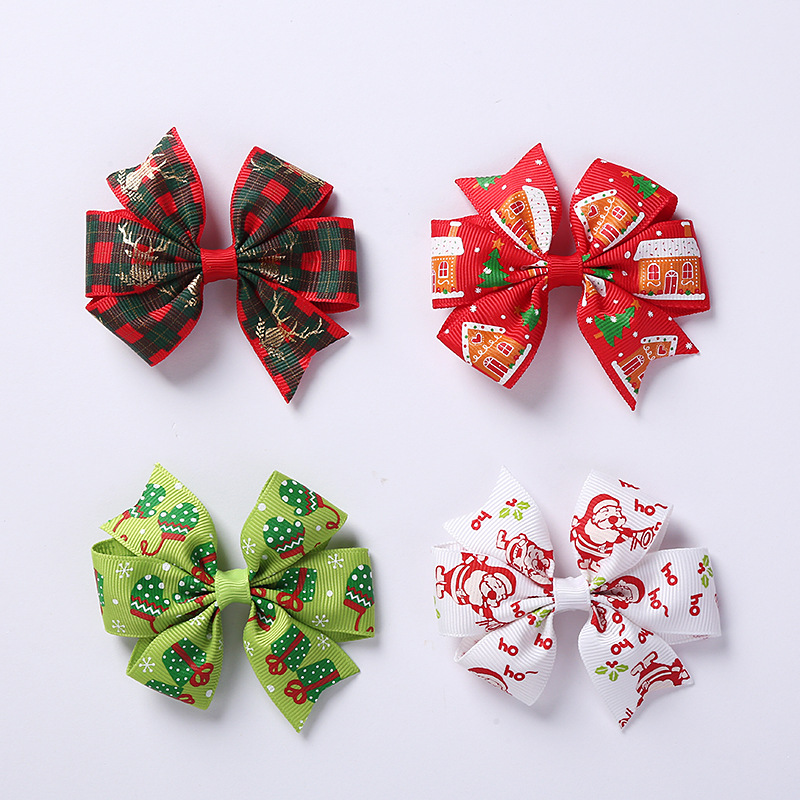 Foreign trade thermal sale Christmas hairpin Children's swallow tail…