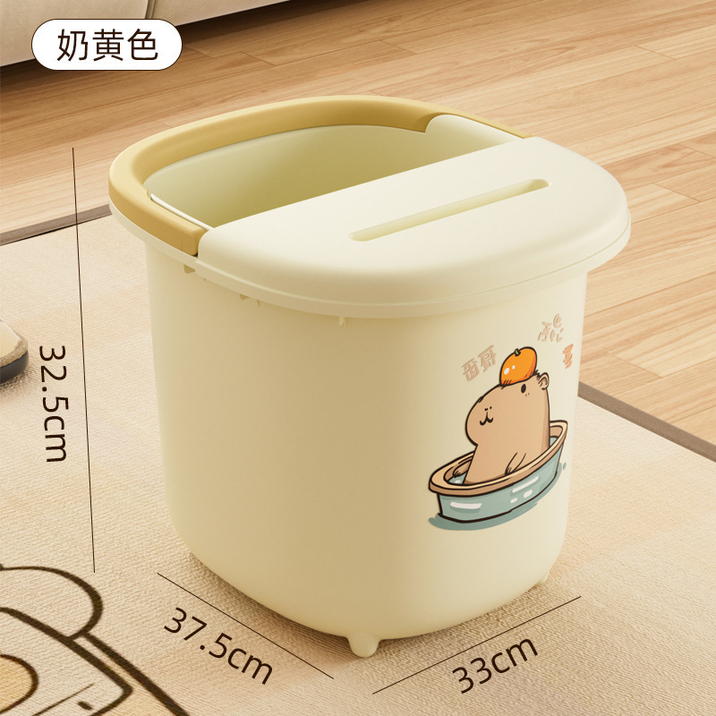 健康フットバスバケツ、家庭用高さと深さのマッサージフットバスバケツ、厚みのある膝上大型フットバス、断熱フットバス|undefined