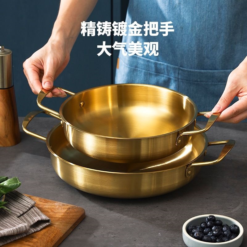 Korean-style instant noodle pot, small soup pot for home use, seafood dry pot, dormitory army hot pot, student instant noodle bowl, Korean ramen pot