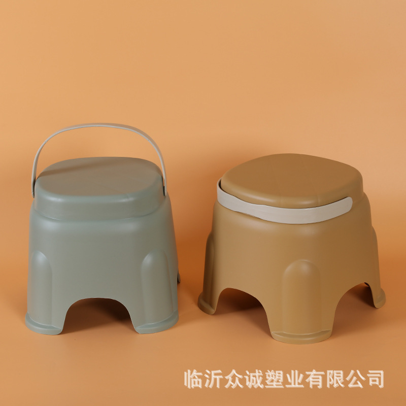 プラスチックの手提げ腰掛けの子供のベンチの滑り止め腰掛けの低い腰掛けの小さい腰掛けはlogoの手提げ腰掛けを印刷することができます。|undefined