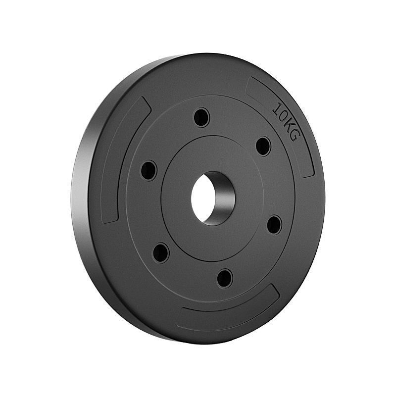 哑铃片通用杠铃片大小孔包胶配重片5-10KG家用健身器材厂家亚马逊