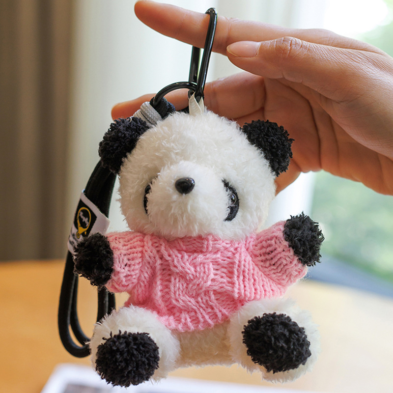 かわいい成都ジャイアントパンダペンダントセーターパンダペンダントクマバッグキーホルダーぬいぐるみ人形女の子