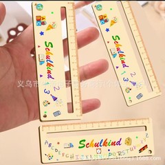 国境を越えたホットセール新学期シーズン子供ギフト木製定規木製子供描画ツール木製定規