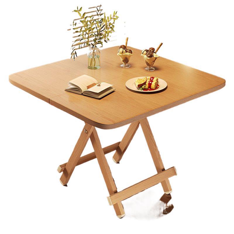 Mesa plegable de madera maciza mesa de comedor mesa de estandos de pies altos mesa de estudio mesa de alquiler mesa cuadrada retráctil