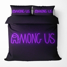 3D数码印花跨境游戏Among Us床上用品三件套四件套亚马逊wish