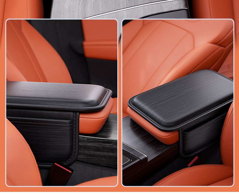 Car Armrest Box Heightening Pad, Central Memory Foam Pillow Protective Cover, Storage, Extended Elbow Rest, Height Increase