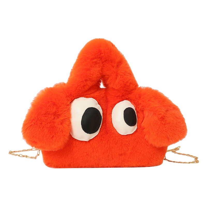 Nuevo lindo perrito ojo grande lindo sanliou de dibujos animados de peluche bolso transfronterizo moda mujer hombro crossbody