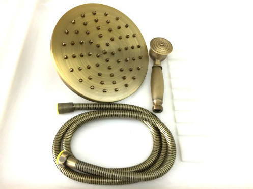 All-copper 8-inch diameter 20cm thickened antique retro European-style overhead bathroom shower head-shower copper nail shower head