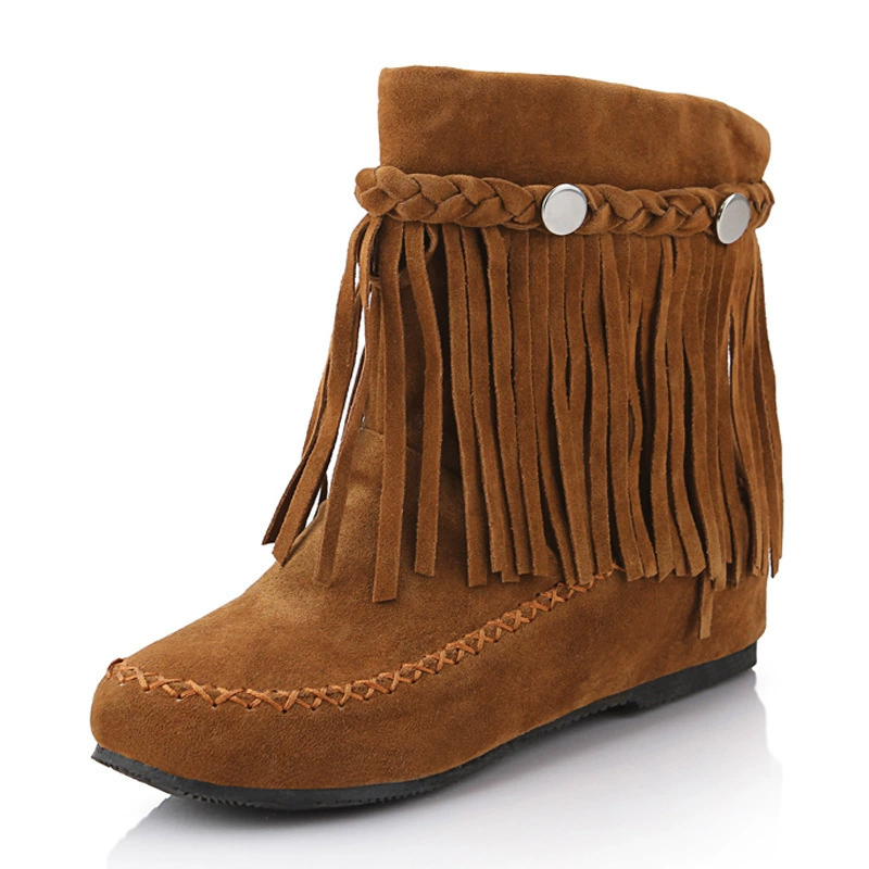 Поколение укороченных сапог с кисточками, женские сапоги европейского и американского ветра больших размеров, трансграничные JGB2022N011016