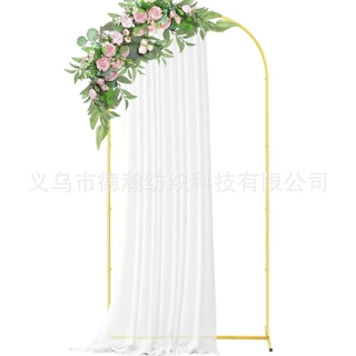 定制金属拱门婚庆铁艺拱形背景支架生日派对活动场地布置道具拱门