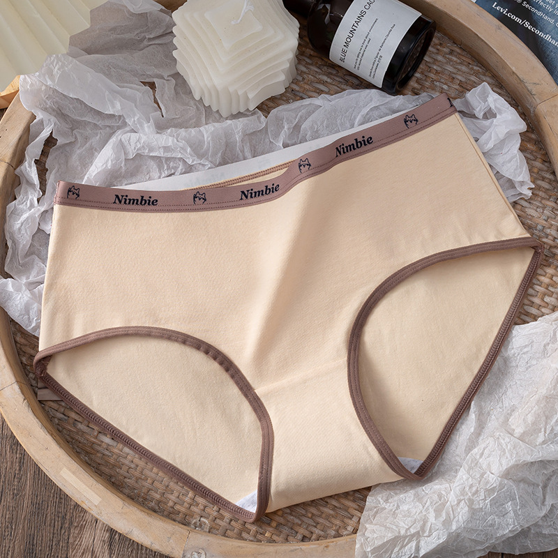 Ropa interior de algodón para mujer verano algodón fino entrepierna antibacteriana estilo deportivo pantalones cortos de triángulo para niñas sin costuras ropa interior de cintura media