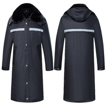 新款大衣男冬季加厚加绒保安工作防寒服劳保棉服女东北棉袄中长款