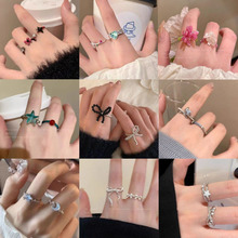 2025新款韩版ins潮气质甜美小众百搭设计感指环日常通勤食指戒