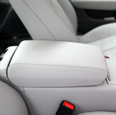 Box Cover Is Made of Genuine | Armrest box - grey