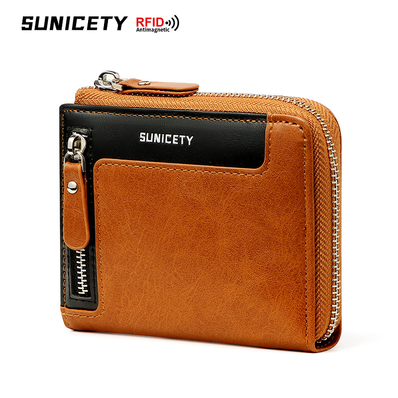 Cross-border wallet men's short fashion...