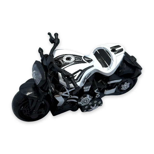 Aleación de retroceso modelo de motocicleta decoración simulación de plástico carreras de juguete transfronterizo llavero colgante agarre decoración de la máquina