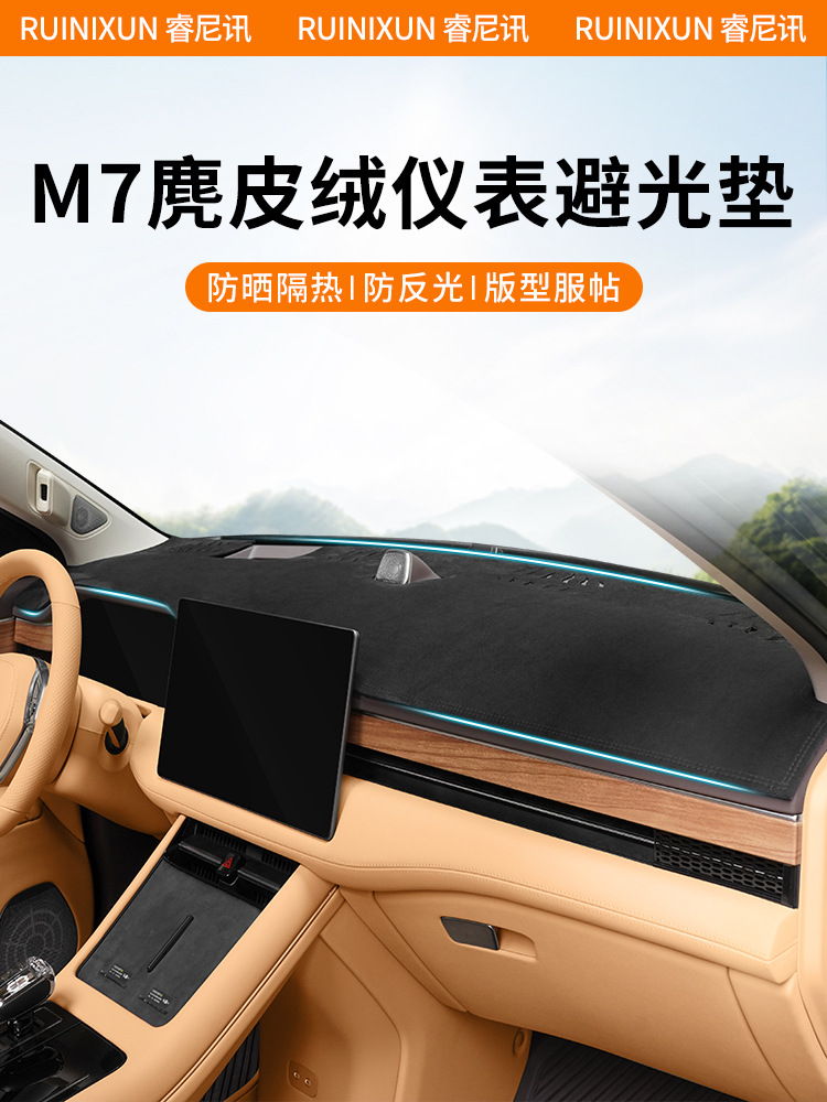 Suitable for 24 Models of Aito M7, Special Anti-Glare Mat, Protective Pad, Dashboard Sunshade, Interior Accessories