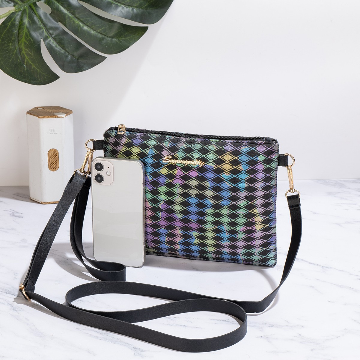 Bolsas de comercio exterior al por mayor bolsas cuadradas de color 2025 nuevas mujeres de moda ocio simple bolsas de hombro