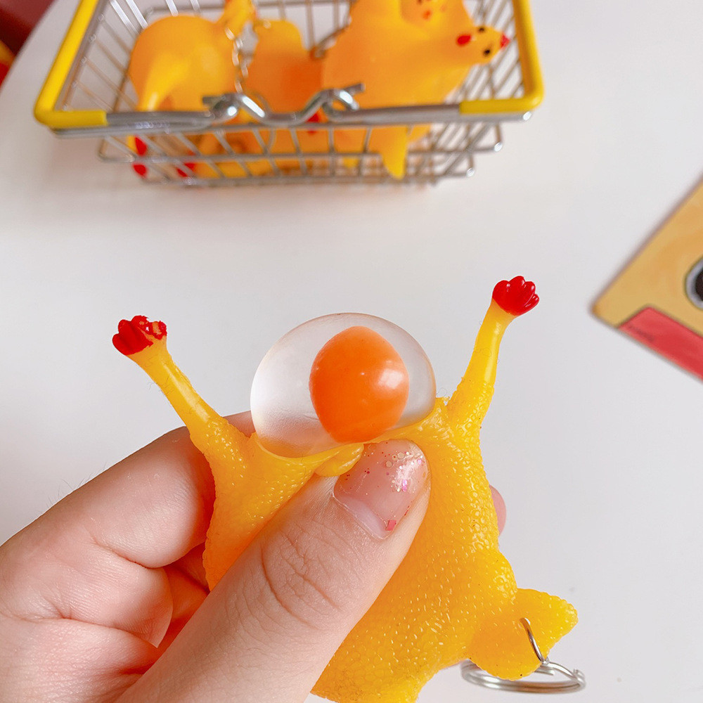 Creative and strange under the egg squeeze pressure relief vent ball Kneicyle children's school gate pupils shop toys