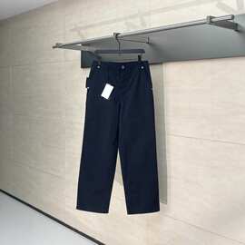 正确版原标D家25FW早秋新款棉布直筒工装休闲长裤宽松百搭男女同