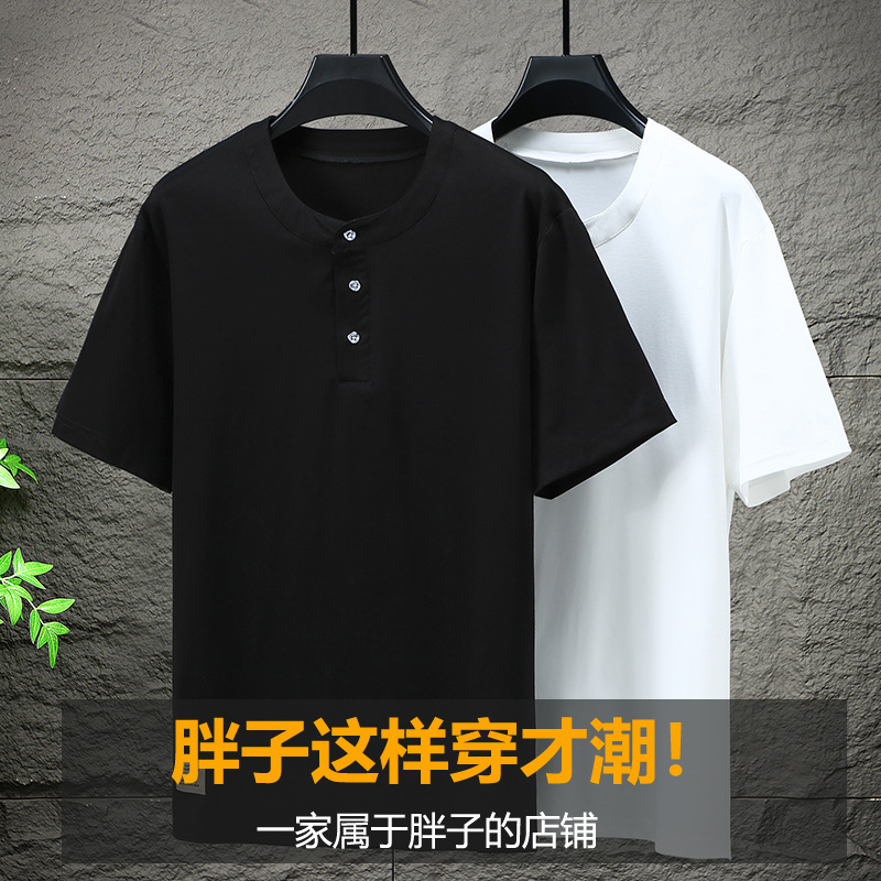 Summer breathable trend short sleeve T-shirt with a round collar