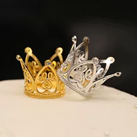 Трансграничные цветы автомобиль ребенок двойное персиковое сердце капли воды стразы торт декоративные украшения мини-сплав короны