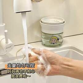 厨房洗洁精水槽按压器木浆棉洗碗海绵小瓶洗涤剂皂液分装瓶收纳盒
