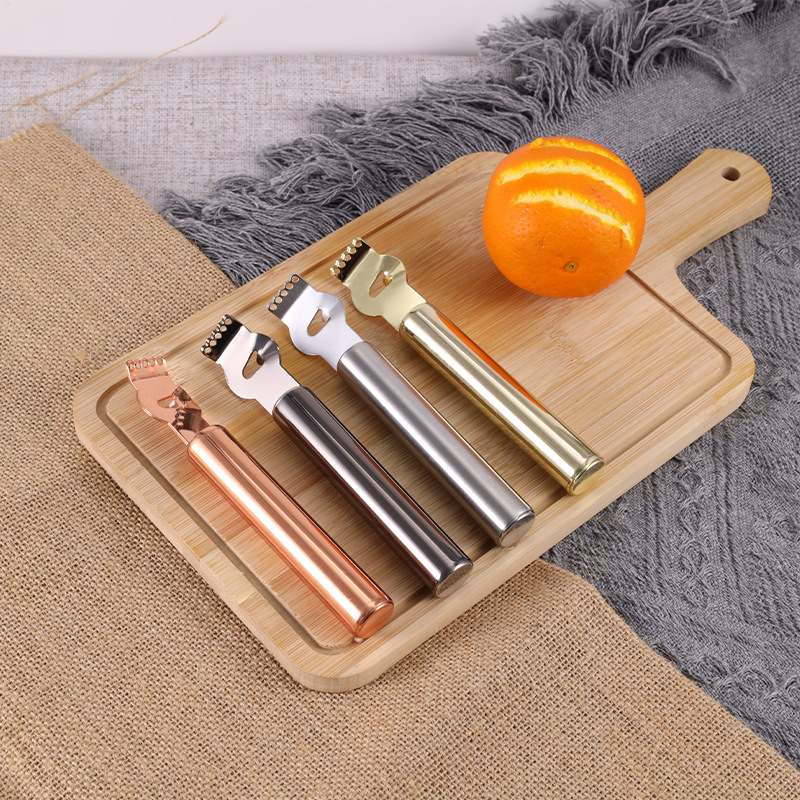 不锈钢柠檬刨 橙皮剥丝器 柚子刨丝刀 水果削皮刀刨丝器