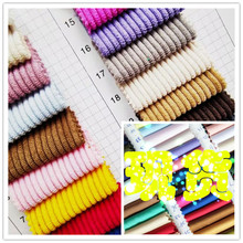 超纤条绒现货8条免洗针织灯芯绒8坑w全纯涤纶单面无弹加厚型布料