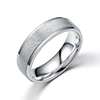 Men's fashionable matte ring stainless steel for beloved, European style, Birthday gift