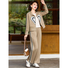 妈妈新中式春装外套休闲运动套装2025新款中老年女春秋时尚两件套