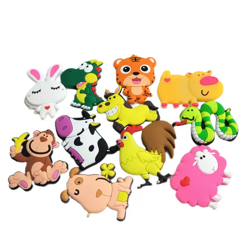 个性创意可爱卡通十二生肖冰箱贴磁贴早教帖一套儿童磁力贴磁铁贴