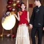 修身显瘦结婚订婚敬酒服