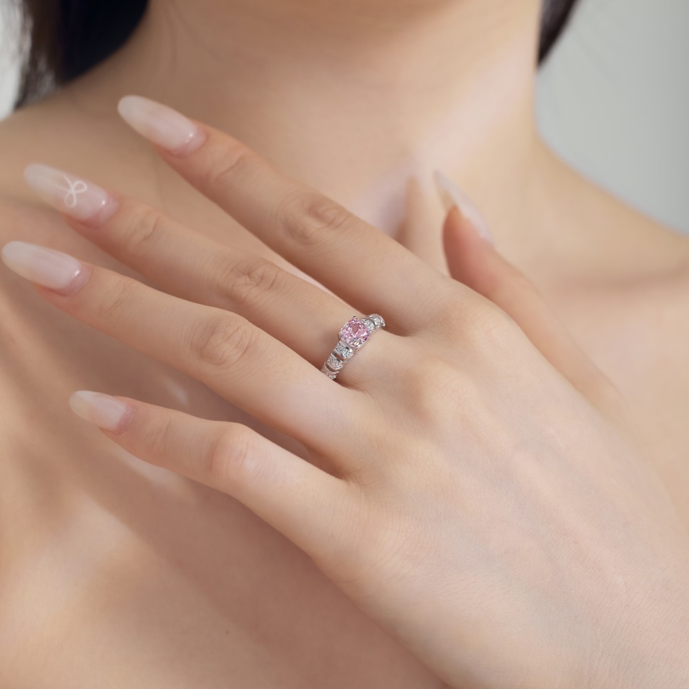 Holiday, Daily Occasion 925 Sterling Silver Zircon Heart Shape Rings 925 Sterling Silver Rings