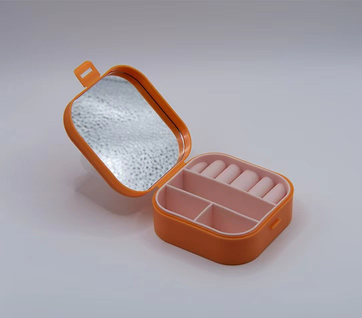 Mirrored jewelry storage box, travel portable gift box, earrings, ring packaging, multifunctional jewelry box