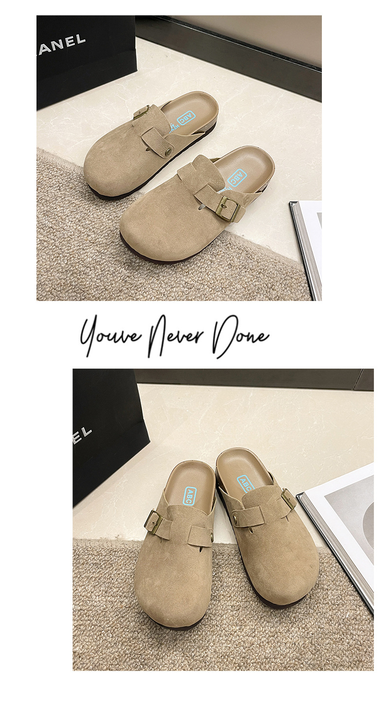 Lady Flip-Flops Slides Indoor Synthetic Waterproof Adjustable Straps Mules_voghion.com