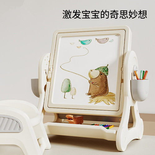 babyviva children's multi-functional building block table large particle puzzle game table boys and girls educational toy table