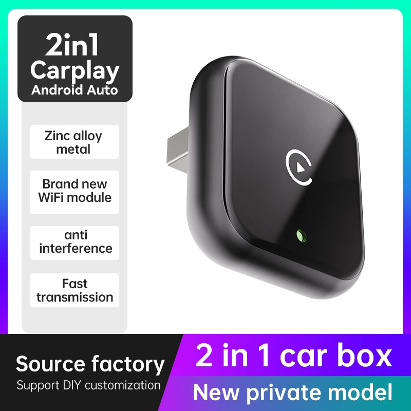 Популярный адаптер CarPlay с проводного на беспроводной, Android Auto, коробка для подключения автомобильной системы к устройству, адаптер CarPlay