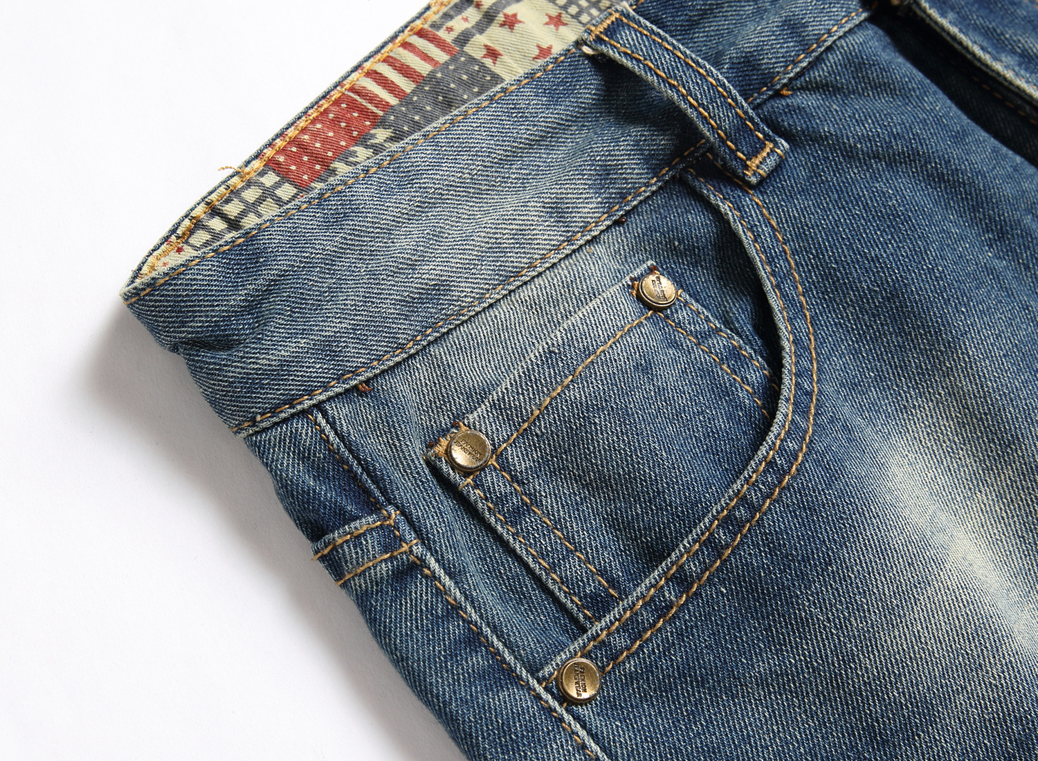 Men's Clothing Ripped Denim Shorts New Style Distressed Patches Capri Pants Supply_mkmklike.com