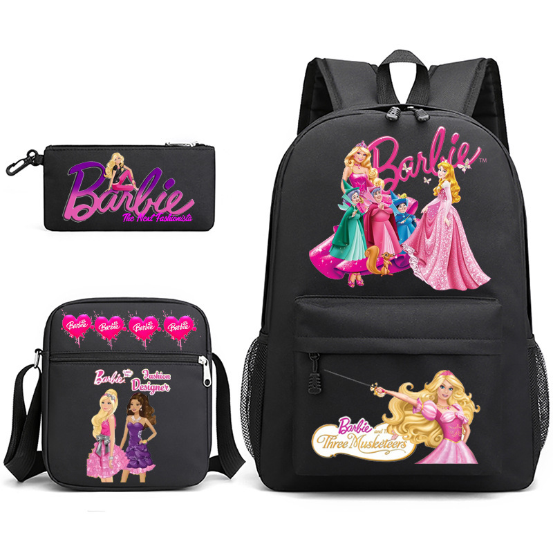 Factory supply meal bag backpack student barbie barbie printed schoolbag Factory supply meal bag backpack student barbie barbie printed schoolbag
