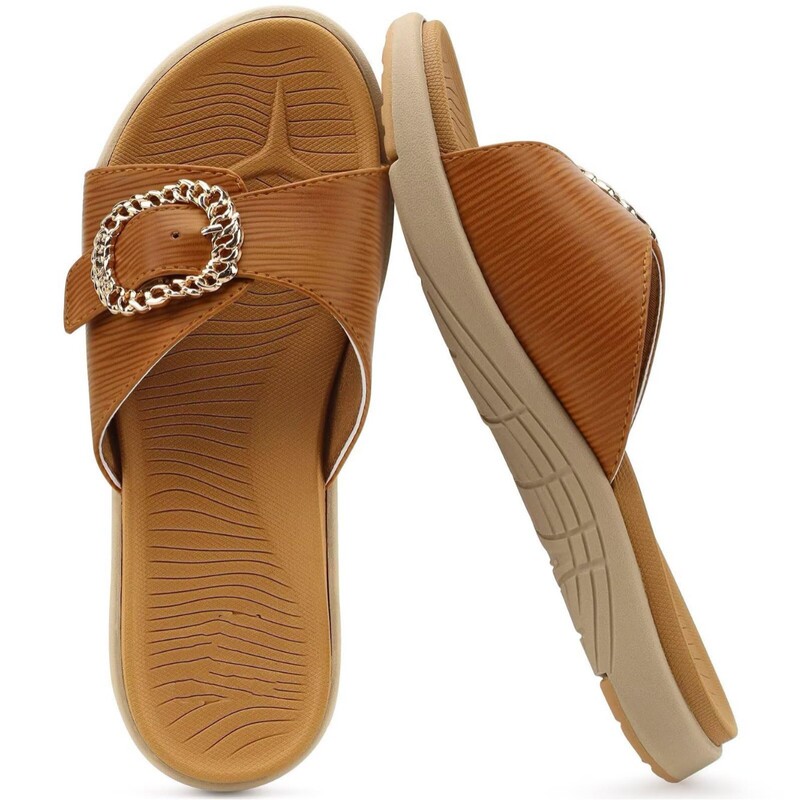 Popular Amazon Cross-Border Foreign Trade Women's Arch Support Sports Yoga Mat Comfortable Sandals and Slippers Factory Direct Sales