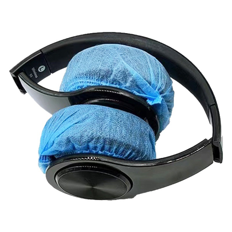 Internet coffee e-sports Hotel professional disposable non-woven earphone cover dustproof breathable sweat-proof dust cover independent packaging