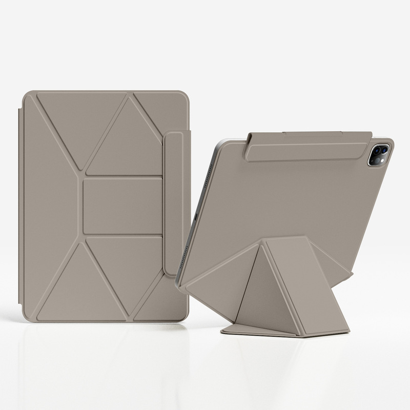 iPadpro保护套增高支架iPad11磁吸双面夹mini7旋转air654拆分笔袋|undefined